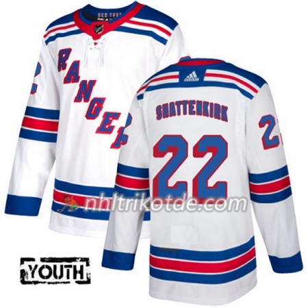 New York Rangers Trikot Kevin Shattenkirk 22 Adidas 2017-2018 Weiß Authentic - Kinder
